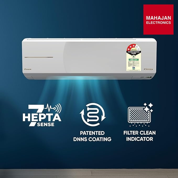 Daikin FTHT35XV16 (2026 Series) 1 Ton 3 Star Hot & Cold Heat Pump Inverter Split Air Conditioners – Mahajan Electronics Online.