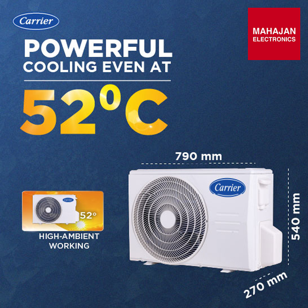 Carrier 24K INDUS GX 2 Ton 2 Star AFixed Speed Split AC ( R32, Copper Condenser, PM 2.5 Filter, Heating & – Mahajan Electronics Online.