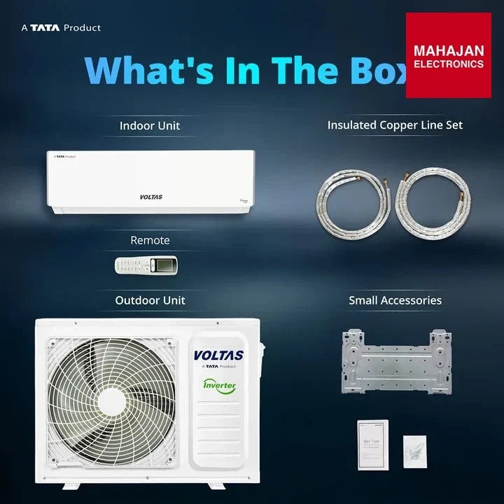 Voltas 245INV VACTRA PLUSH 2 Ton 5 Star Inverter Split AC (2026 Series)-Made in india-Online Mahajan – Mahajan Electronics Online.