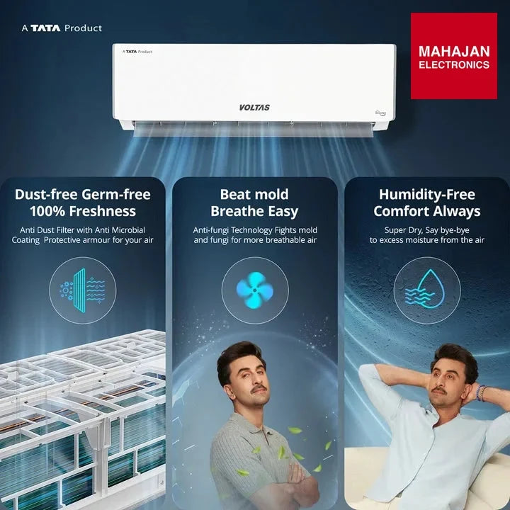 Voltas 245INV VACTRA PLUSH 2 Ton 5 Star Inverter Split AC (2026 Series)-Made in india-Online Mahajan – Mahajan Electronics Online.