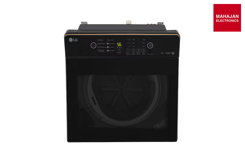 LG T90KMMB3Z 9Kg Top Load Washing Machine, Hard Water Wash, Middle Black, 5 Star-Online Mahajan Electronics – Mahajan Electronics Online.