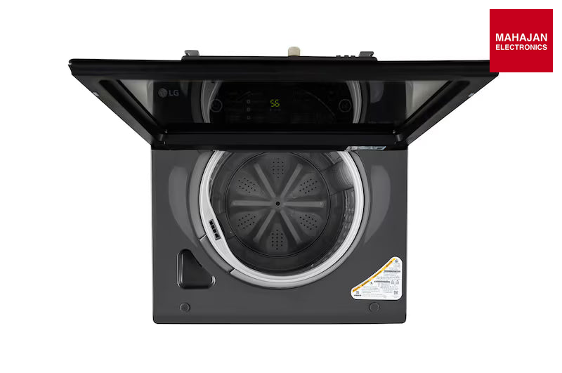 LG T90KMMB3Z 9Kg Top Load Washing Machine, Hard Water Wash, Middle Black, 5 Star-Online Mahajan Electronics – Mahajan Electronics Online.