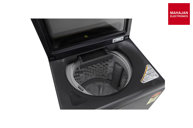 LG T90KMMB3Z 9Kg Top Load Washing Machine, Hard Water Wash, Middle Black, 5 Star-Online Mahajan Electronics – Mahajan Electronics Online.