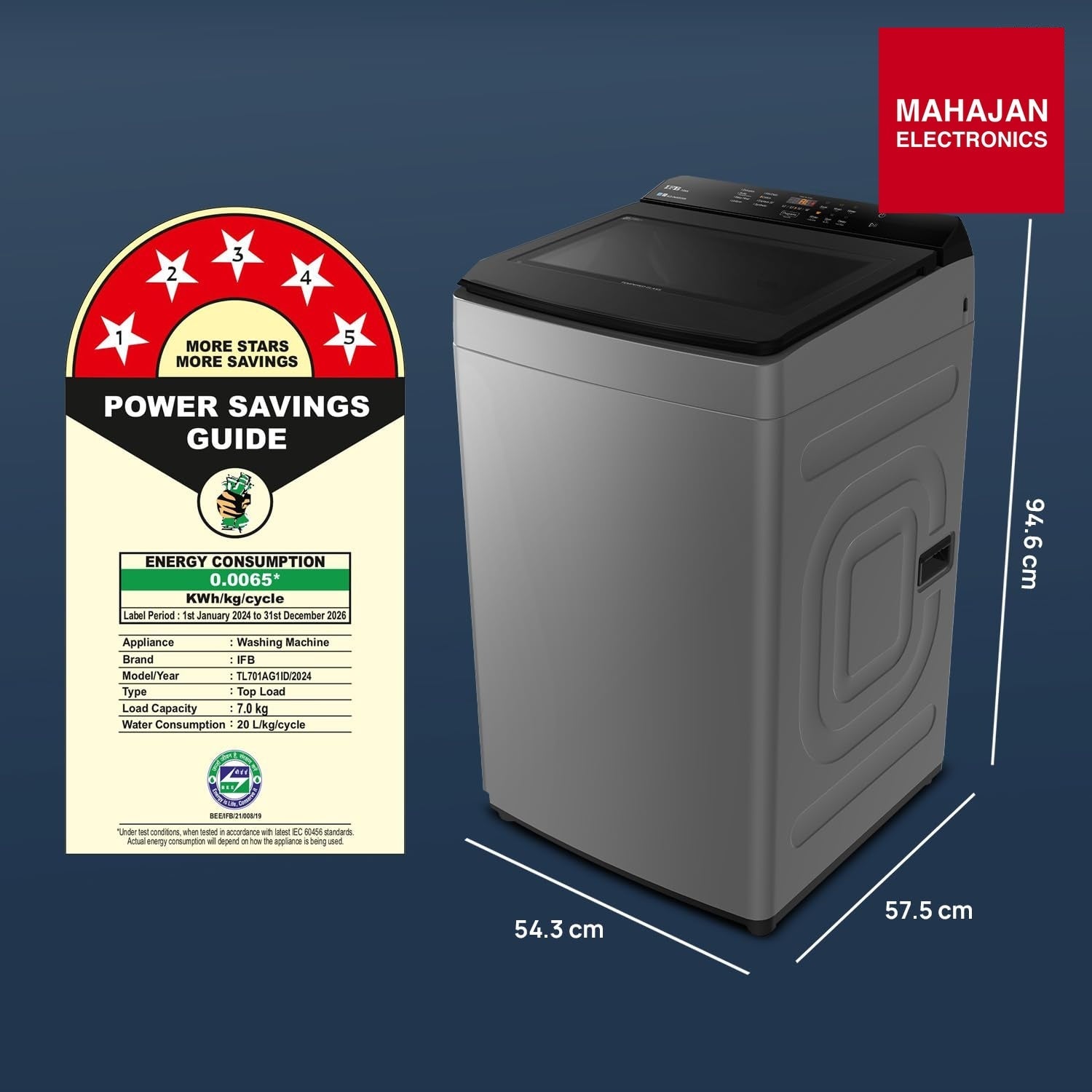 IFB TL701AG1ID 7 Kg 5 Star AI Powered DeepClean® Technology Fully Automatic Top Load Washing Machine with – Mahajan Electronics Online.