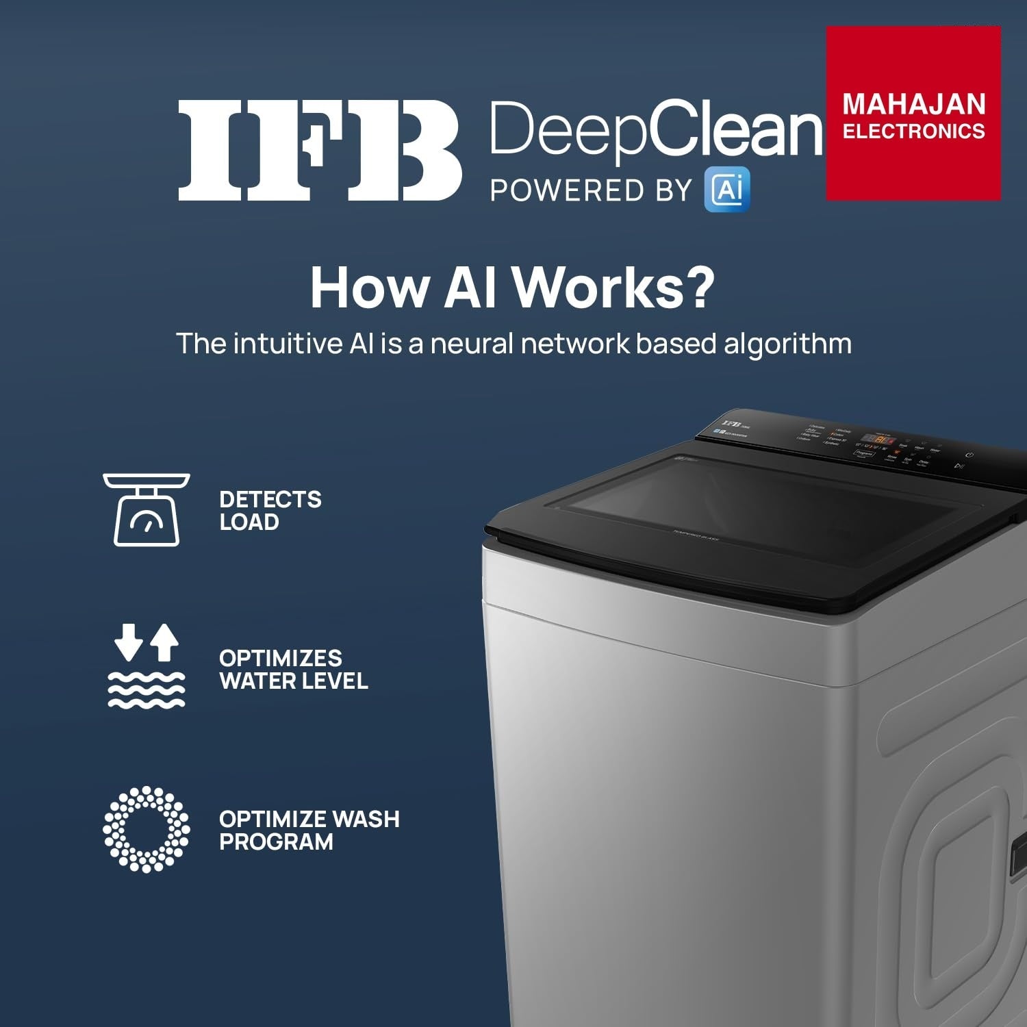IFB&nbsp;TL701MG1ID 7 Kg 5 Star AI Powered DeepClean Technology Fully Automatic Top Load Washing Machine with – Mahajan Electronics Online.