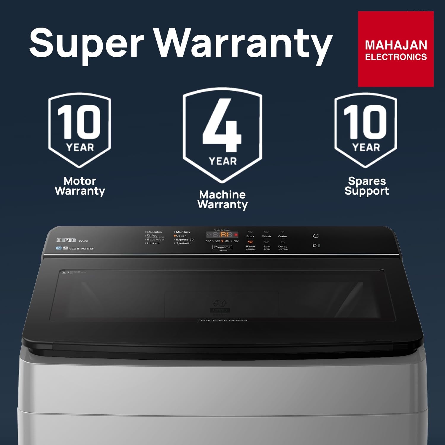 IFB&nbsp;TL701MG1ID 7 Kg 5 Star AI Powered DeepClean Technology Fully Automatic Top Load Washing Machine with – Mahajan Electronics Online.