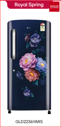 LG GLD2236YARS 210L 2026 Model Direct Cool Single Door 3 Star Refrigerator with Fast Ice Making Color Royal – Mahajan Electronics Online.