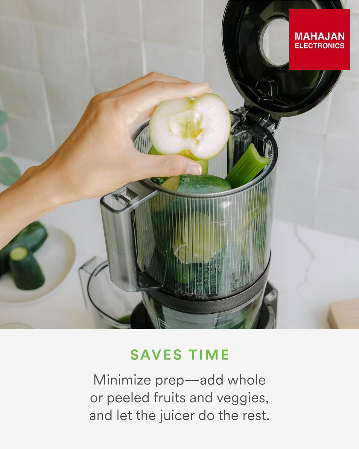 Nama J2 Cold Press Juicer – Self Feeding for Hands-Free Operation with Wide Mouth Hopper for Whole Recipe – Mahajan Electronics Online.
