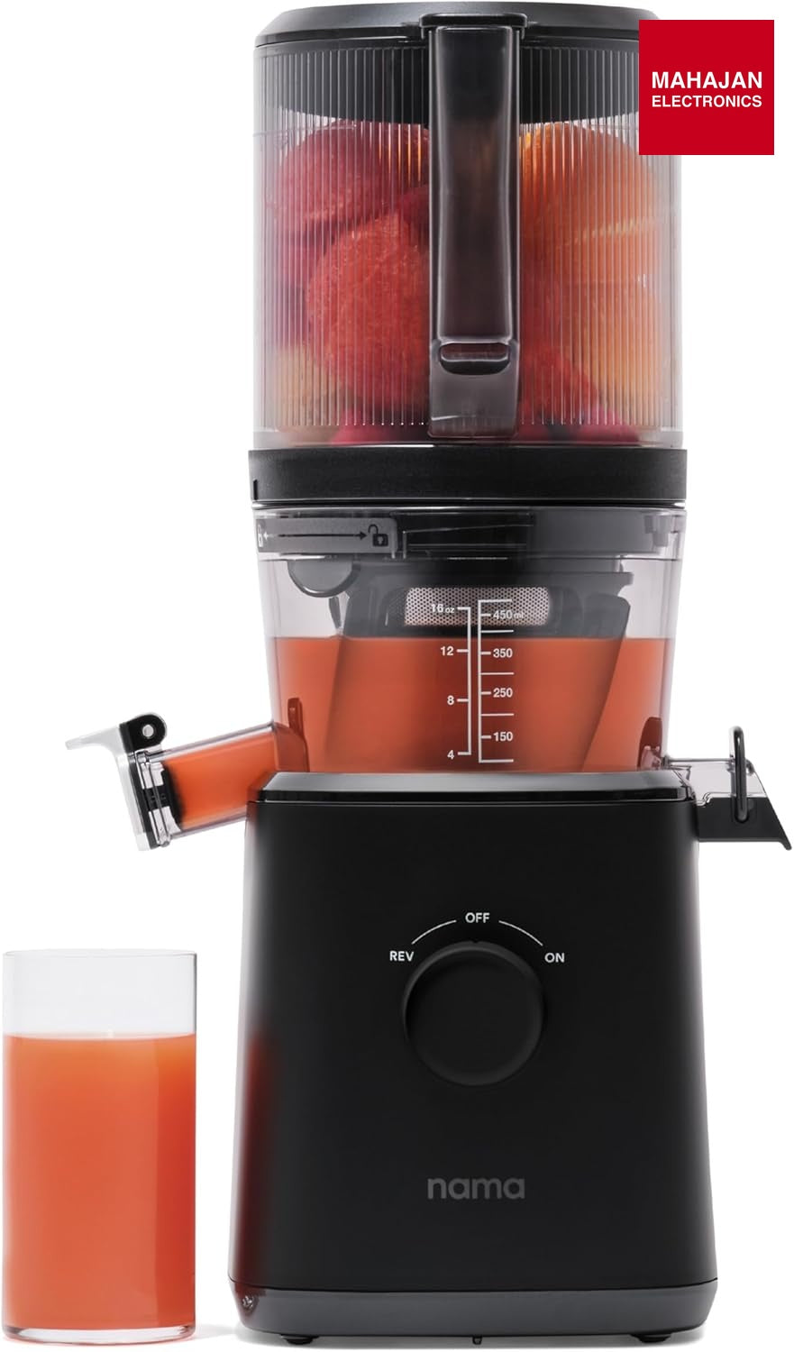 Nama J2 Cold Press Juicer – Self Feeding for Hands-Free Operation with Wide Mouth Hopper for Whole Recipe – Mahajan Electronics Online.