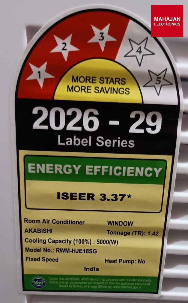 Mitsubishi Electric RWM-HJE18SG-AB1 1.5 Ton 3 Star Window AC | Copper Condenser | R32 Refrigerant | Mahajan – Mahajan Electronics Online.