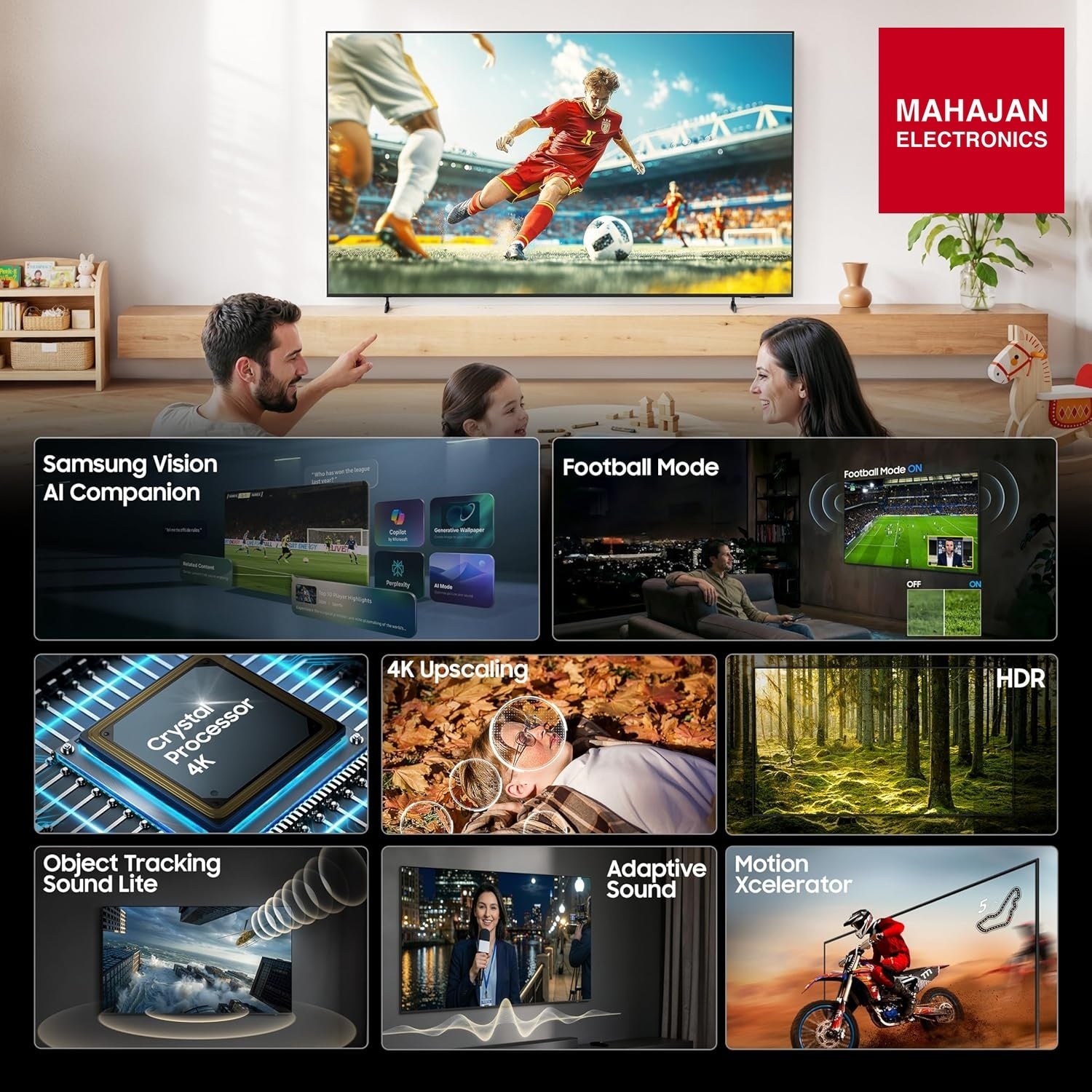 Samsung UA85U8300HULXL 85 Inch 4K Ultra HD Smart LED TV | Crystal Processor 4K, HDR10+ – Mahajan Electronics Online.