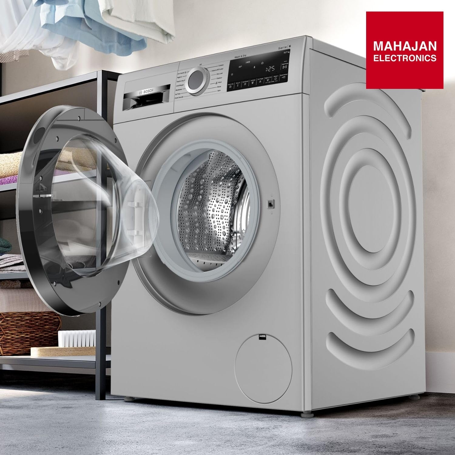 Bosch Series 6 WNA2740SIN 12 kg Wash / 7 kg Dry Fully Automatic Front Load Washer Dryer | 1400 RPM – Mahajan Electronics Online.