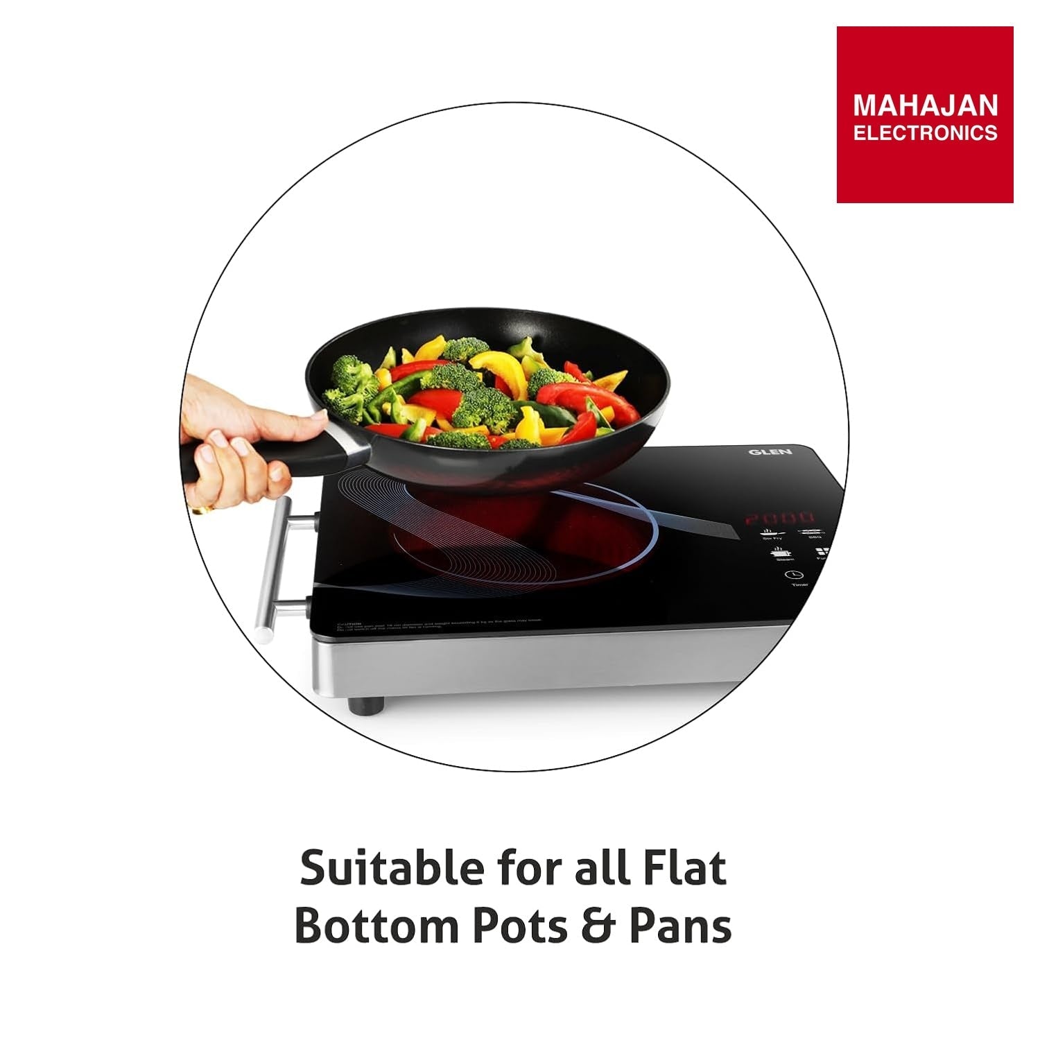 Glen 2000W Infrared SA3075IR Cooktop Stoves with Grill Rack for Barbecue, 3 Preset Cooking Modes, Crystal – Mahajan Electronics Online.