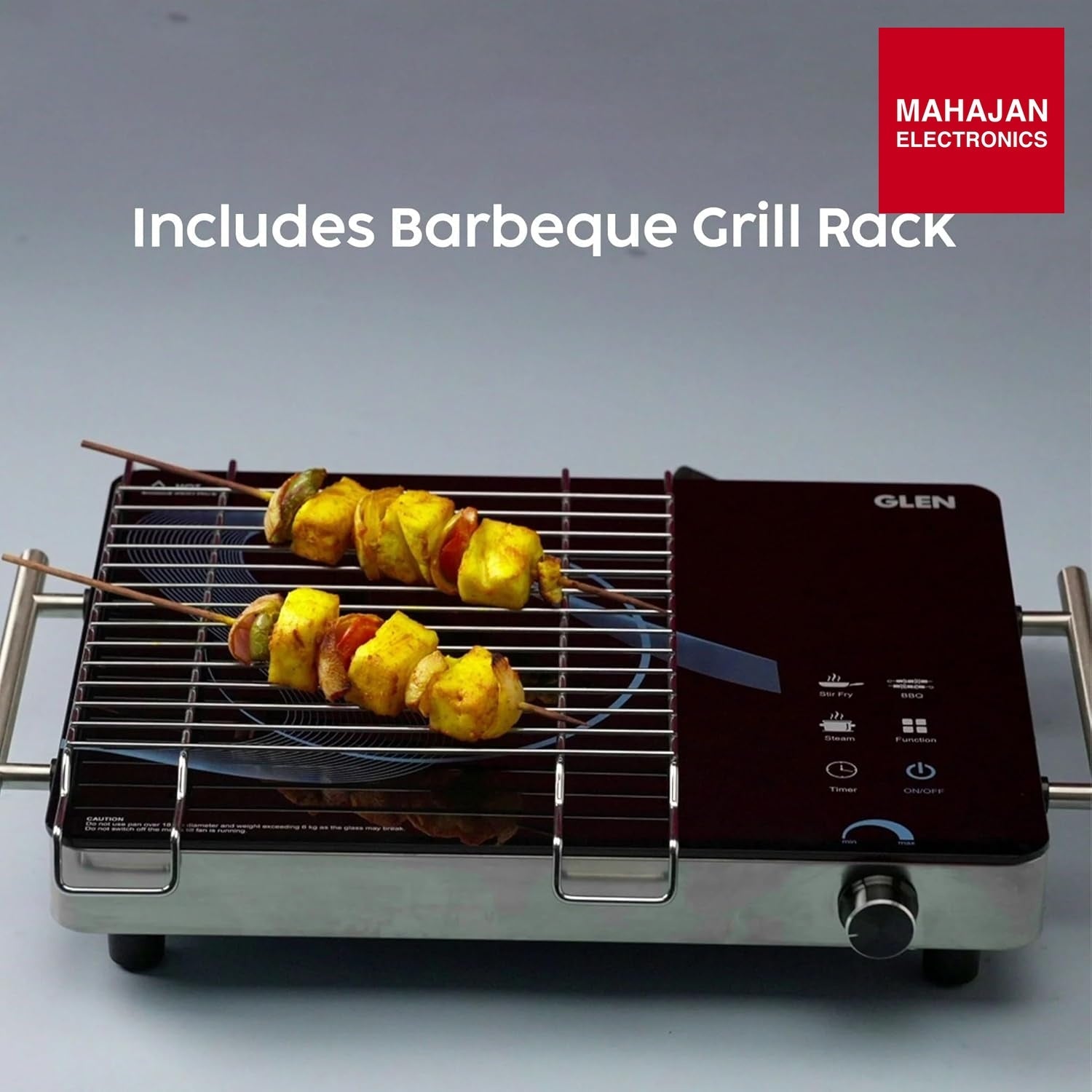 Glen 2000W Infrared SA3075IR Cooktop Stoves with Grill Rack for Barbecue, 3 Preset Cooking Modes, Crystal – Mahajan Electronics Online.