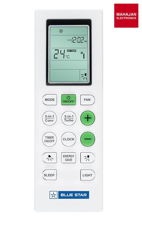 Blue Star IA518EXU 1.5 Ton 5 Star Inverter Split AC (Copper, 5 in 1 Convertible Cooling, DigiQ Hepta Sensor – Mahajan Electronics Online.