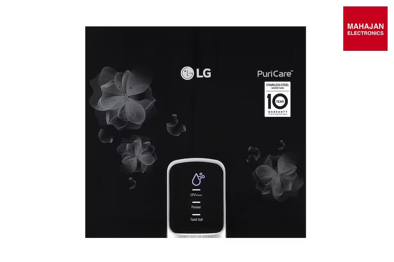 LG WW151NT 8L RO+UV+Mineral Booster Water Purifier, Steel Tank, Black-Online Mahajan Electronics – Mahajan Electronics Online.
