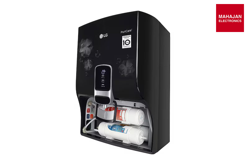 LG WW151NT 8L RO+UV+Mineral Booster Water Purifier, Steel Tank, Black-Online Mahajan Electronics – Mahajan Electronics Online.