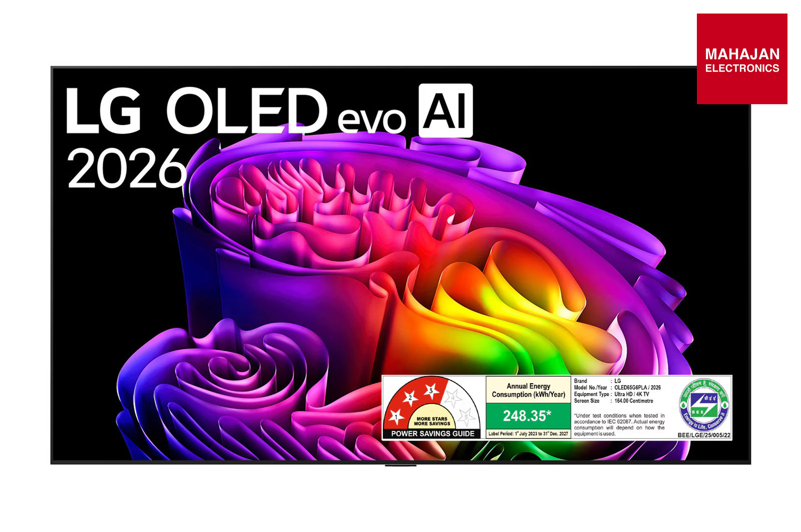 LG OLED65G6PLA 164 cm (65) OLED evo AI G6 4K Smart TV OLED65G6PLA with α11 AI Processor Gen3, with Dolby – Mahajan Electronics Online.