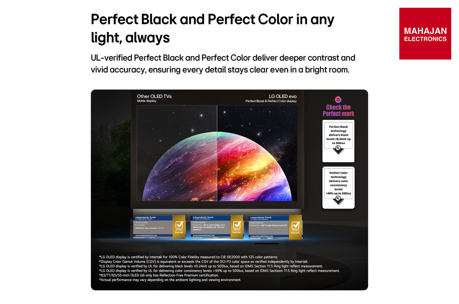 LG OLED65G6PLA 164 cm (65) OLED evo AI G6 4K Smart TV OLED65G6PLA with α11 AI Processor Gen3, with Dolby – Mahajan Electronics Online.