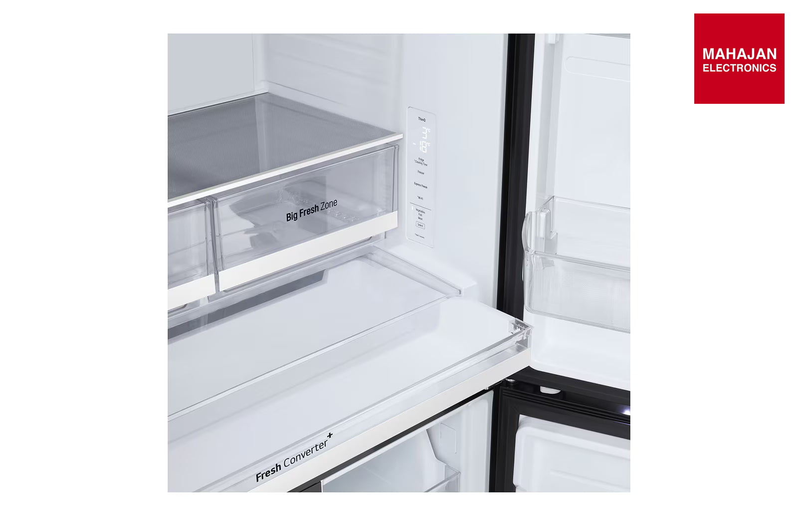 LG GV-B25FFGMB 610L French Door Refrigerator, Fresh Converter+, Wi-Fi Convertible, DoorCooling+ Black Glass – Mahajan Electronics Online.