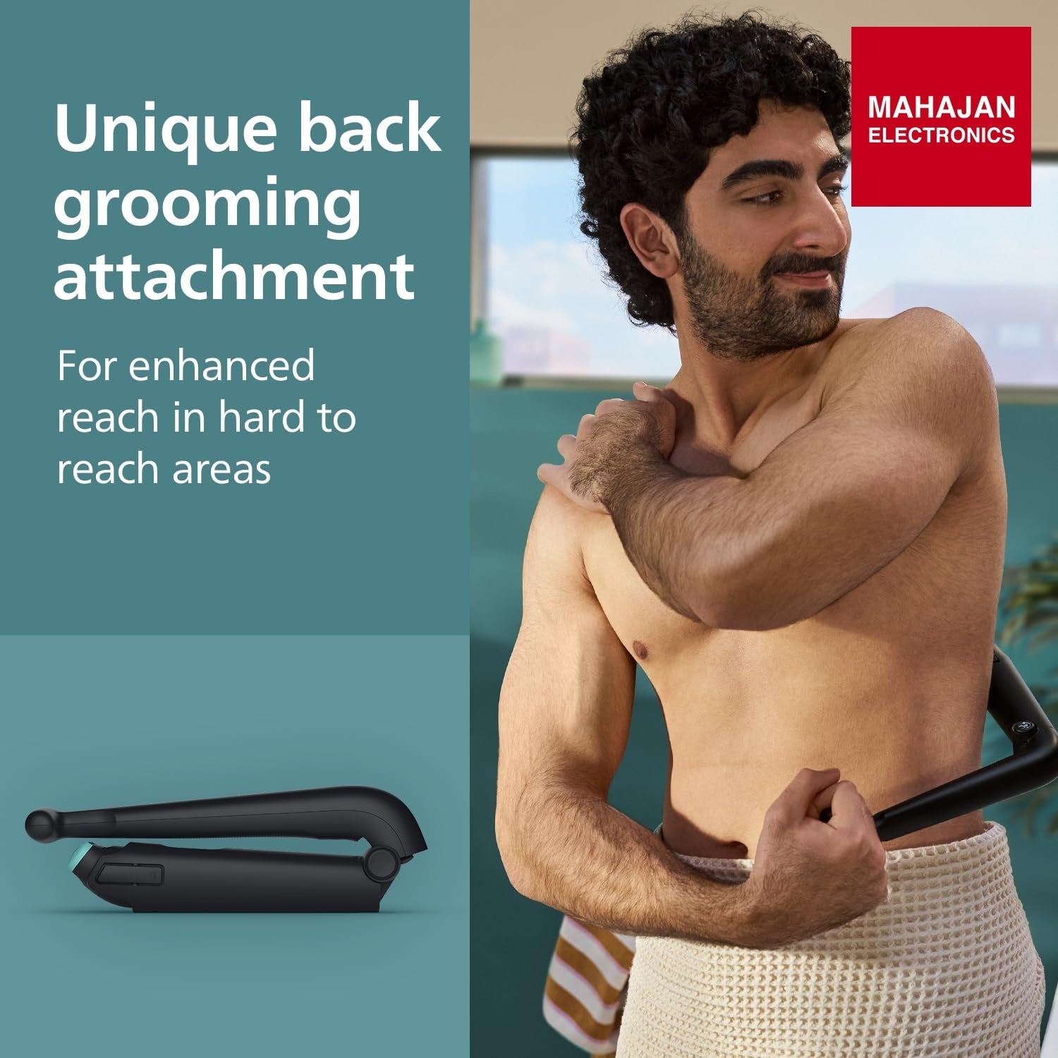 Philips BG5475 Body & Balls Trimmer for Men Private Parts | Back Attachment | Clinically Tested on Sensitive – Mahajan Electronics Online.