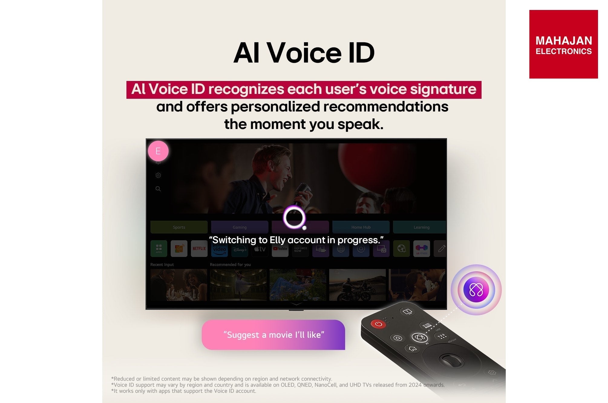 LG 65NANO83A6A 65 Inch NanoCell 4K UHD Smart TV with α7 Gen8 AI Processor, Dolby Atmos & AI Magic Remote LG – Mahajan Electronics Online.