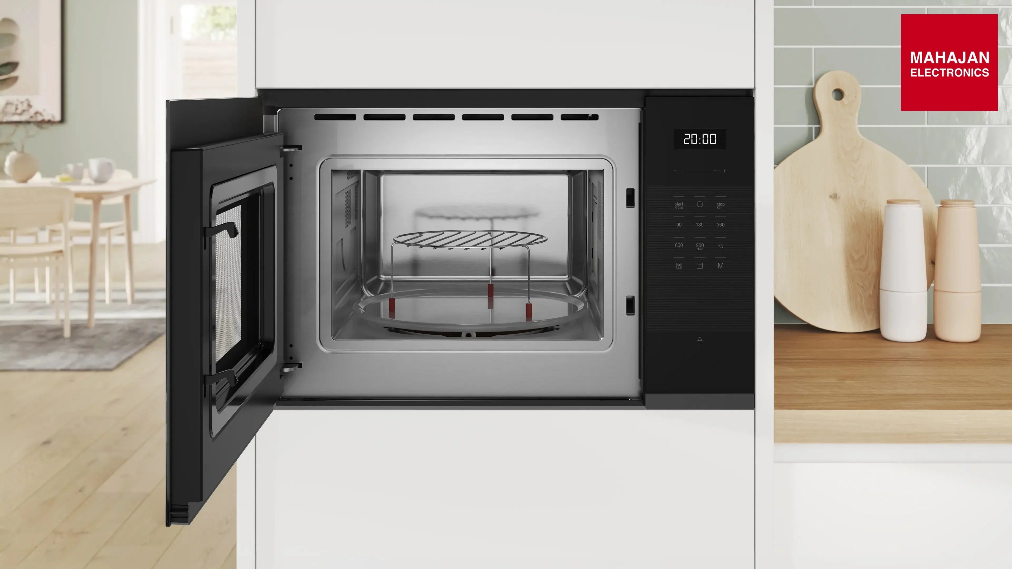 Bosch BEL554MB2I 25 Litre Series 6 Built-In Microwave Oven (Black, Stainless Steel Cavity) Bosch – Mahajan Electronics Online.