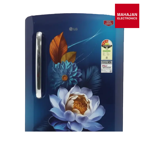 LG GLD2336YABW 224 L 3 Star Single Door Refrigerator | Smart Inverter Compressor Blue Water Lily LG – Mahajan Electronics Online.