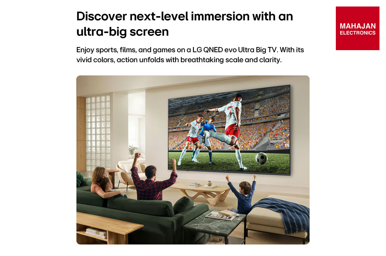 LG 75QNED82BXA 189cm (75) QNED evo AI QNED82BX Mini LED 4K Smart TV 2026 LG – Mahajan Electronics Online.