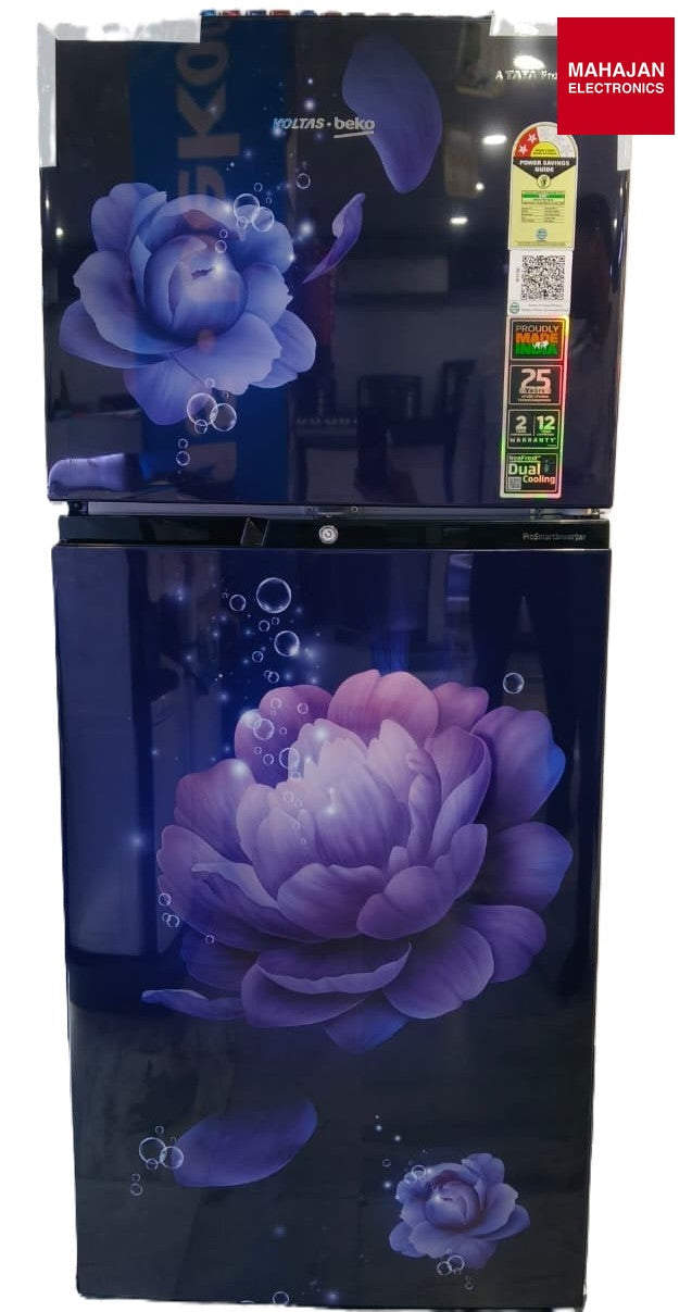 Voltas Beko RFF284C/2WPV100RBBDP 245 L 2 Star Frost Free Double Door Refrigerator | Neo Frost Dual Cooling – Mahajan Electronics Online.