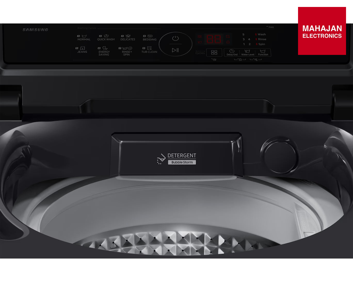 Samsung WA40F08D1C/TL 8 Kg 5 Star Fully Automatic Top Load Washing Machine-Online Mahajan Electronics – Mahajan Electronics Online.