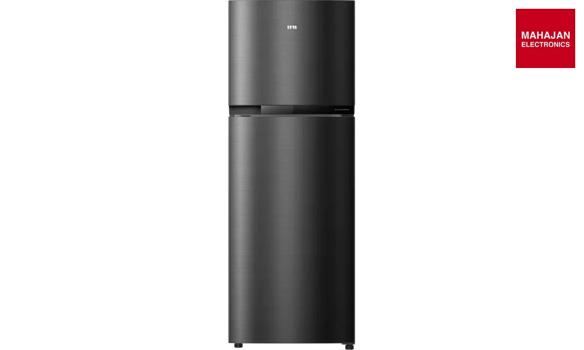 IFBFF-315BIKSTM 265 L 2 Star Double Door Frost Free Refrigerator Metal Black-Online Mahajan Electronics – Mahajan Electronics Online.