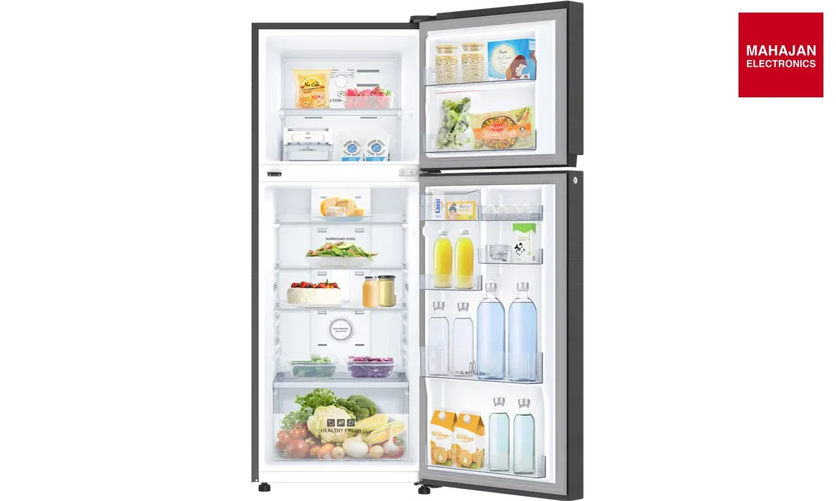 IFBFF-315BIKSTM 265 L 2 Star Double Door Frost Free Refrigerator Metal Black-Online Mahajan Electronics – Mahajan Electronics Online.