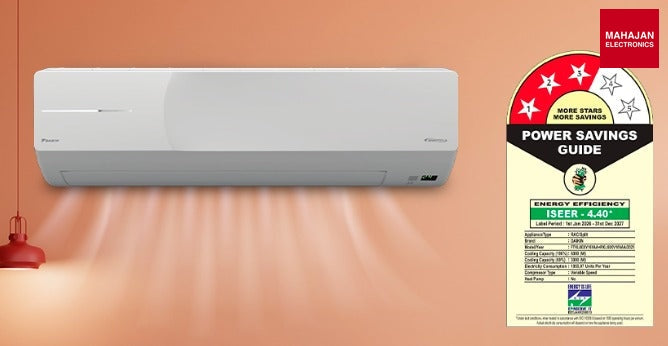 Daikin FTKL60XV16VAA 1.8 Ton 3 Star Inverter Split AC | Copper Condenser | PM2.5 Filter | Dew Clean – Mahajan Electronics Online.