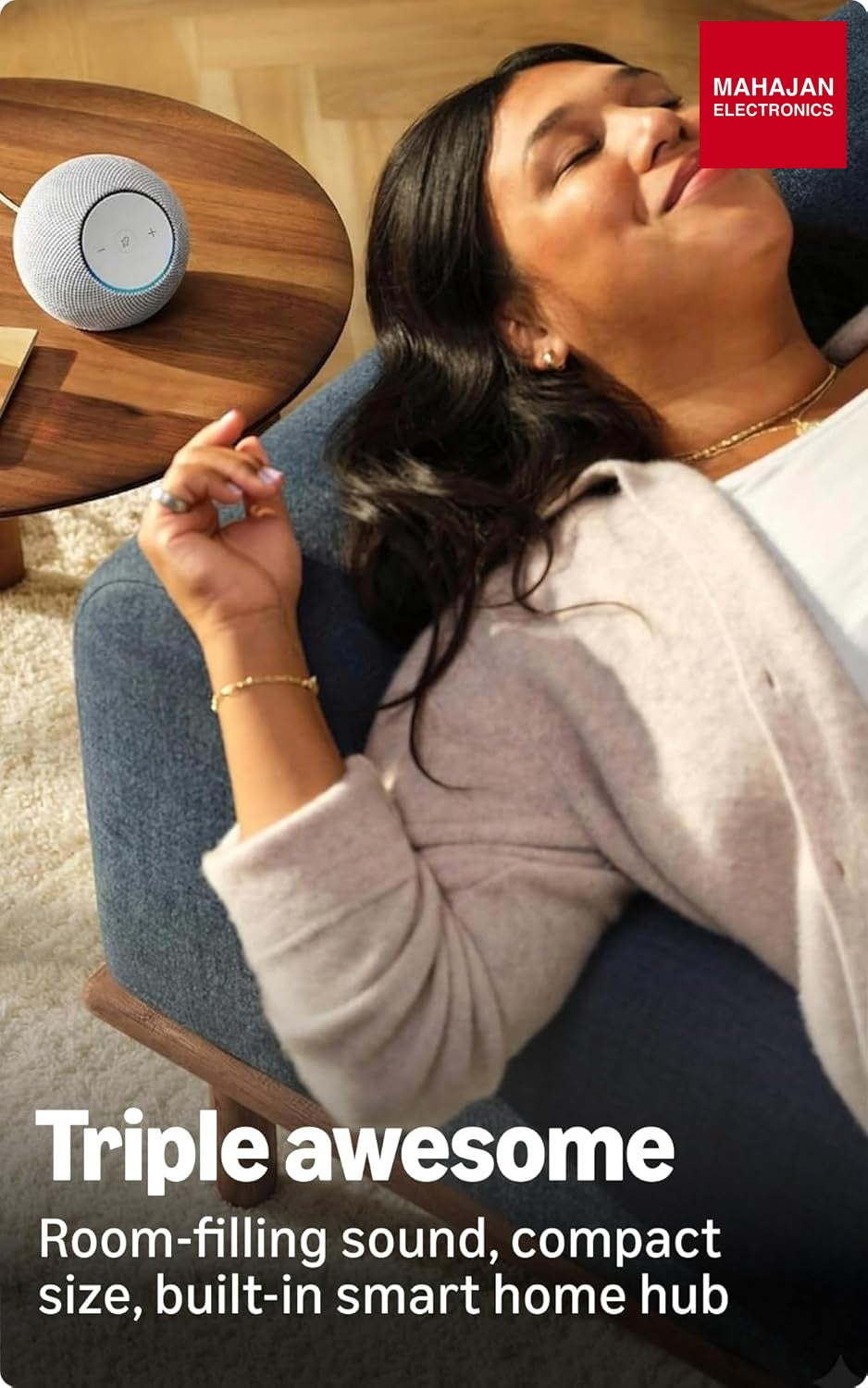 All-new Amazon Echo Dot Max, Alexa speaker with 3X bass and room-filling sound, hands-free smart home – Mahajan Electronics Online.