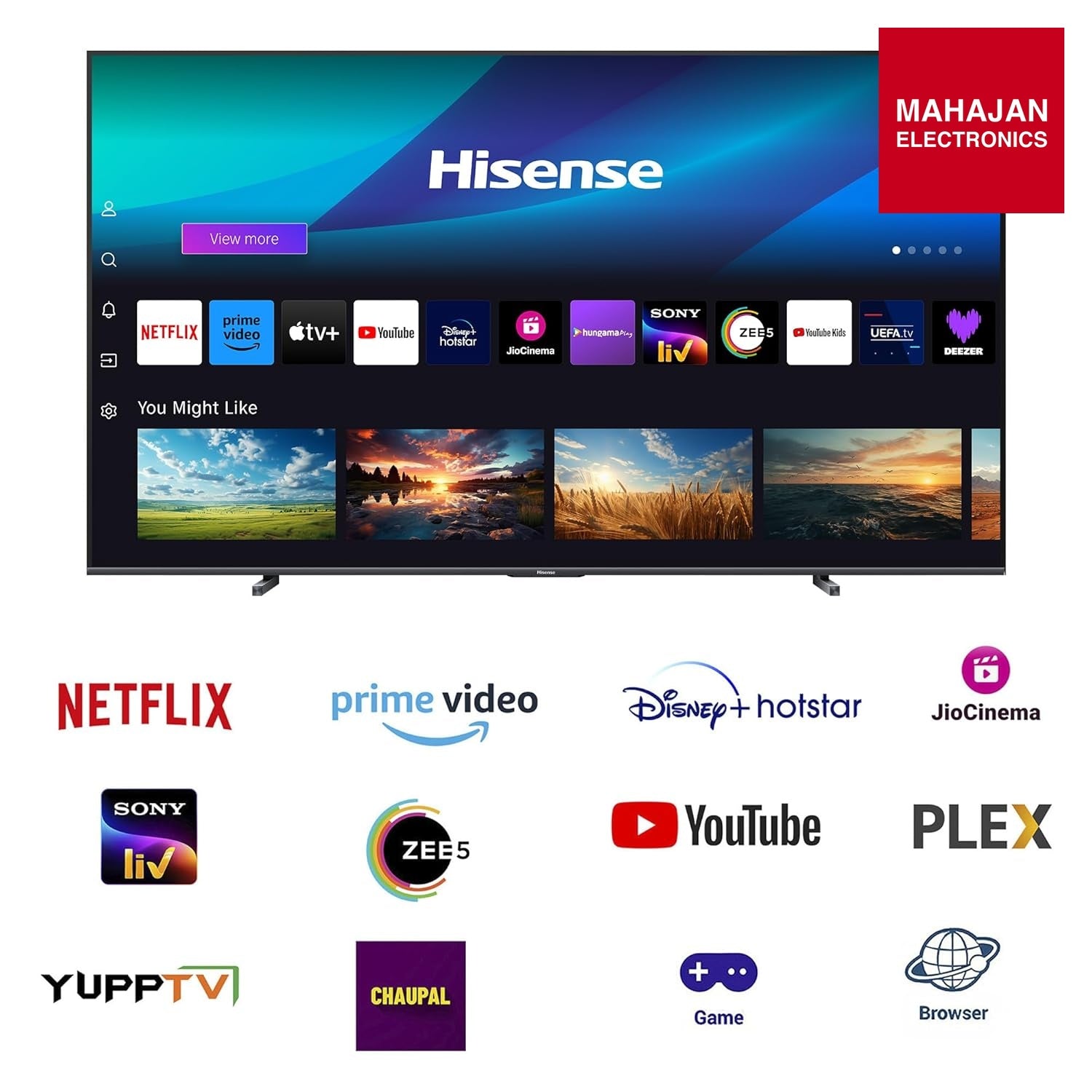 Hisense 100Q7N 254 cm (100 inches) Q7N Series 4K Ultra HD Smart QLED TV (Dark Grey)-Online Mahajan Electronics – Mahajan Electronics Online.