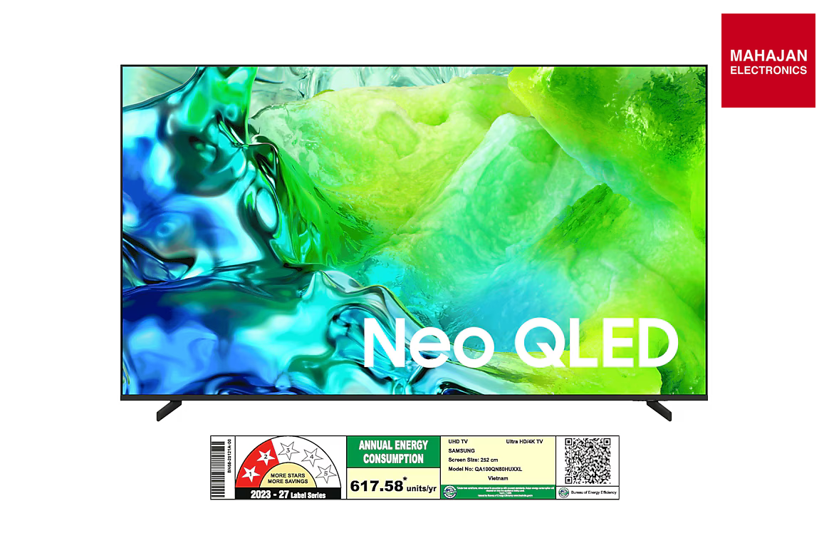 Samsung 2.53 m (100") Neo QLED QN80H 4K Samsung Vision AI Smart TV (2026) Samsung – Mahajan Electronics Online.
