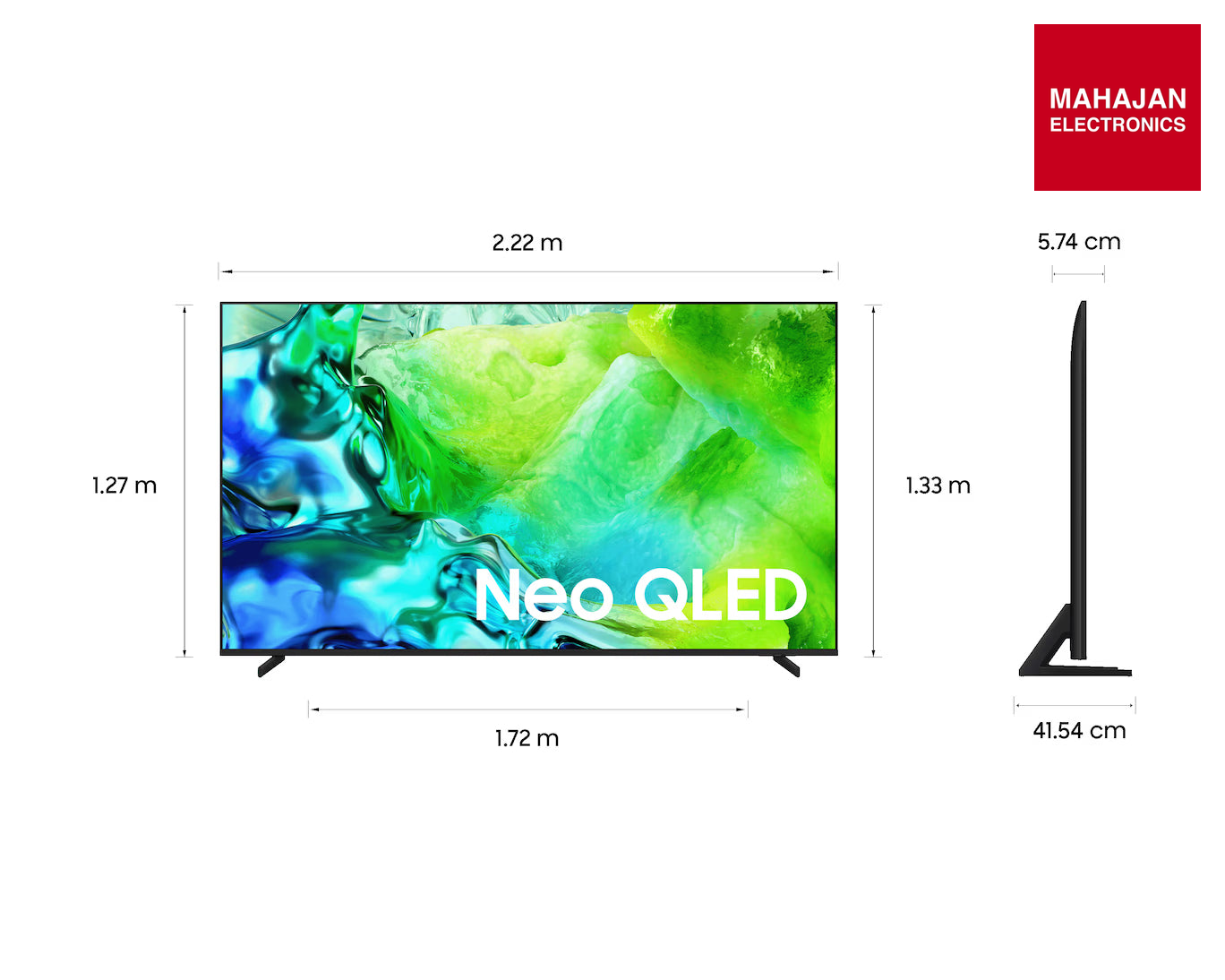 Samsung 2.53 m (100") Neo QLED QN80H 4K Samsung Vision AI Smart TV (2026) Samsung – Mahajan Electronics Online.