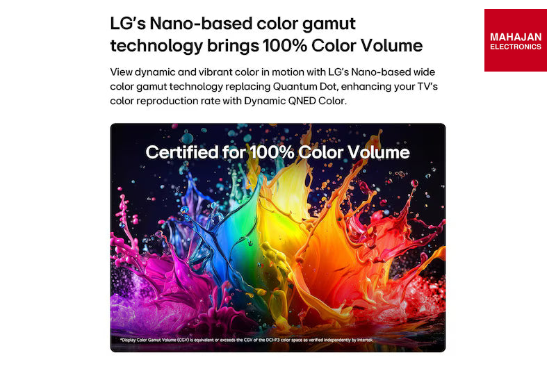 LG 55QNED70BLA 139 cm (55 Inch) QNED AI QNED70 Mini LED 4K Smart TV (2026 Model) LG