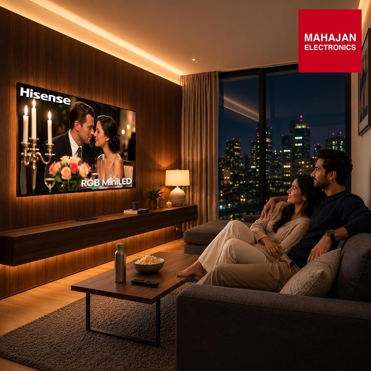 Hisense 55 Inch 55UR8S | RGB MiniLED | Hi-View AI Engine RGB | Native 180Hz Game Mode | Up to 3500 nits Peak Brightness | IMAX Enhanced | 2.1.2 Multi-Channel Surround | AI RGB Light Sensor Hisense