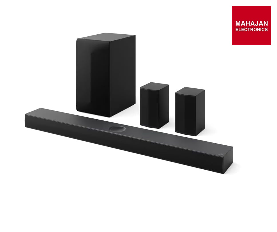 LG S70TR 5.1.1 Channel Soundbar with Dolby Atmos, Wireless Rear Speakers & Subwoofer | 500W | WOW Orchestra | Black LG