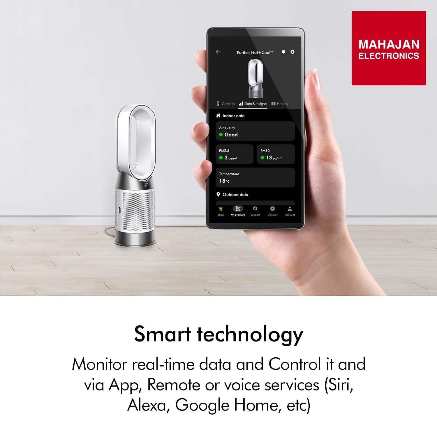 Dyson Air Purifier Hot+Cool HP11 | 3 in 1- Heater, fan & purifier | Removes 99.95% of allergens & pollutants PM 0.1 | Control via remote, App, voice assistants | 2 Year Warranty Dyson