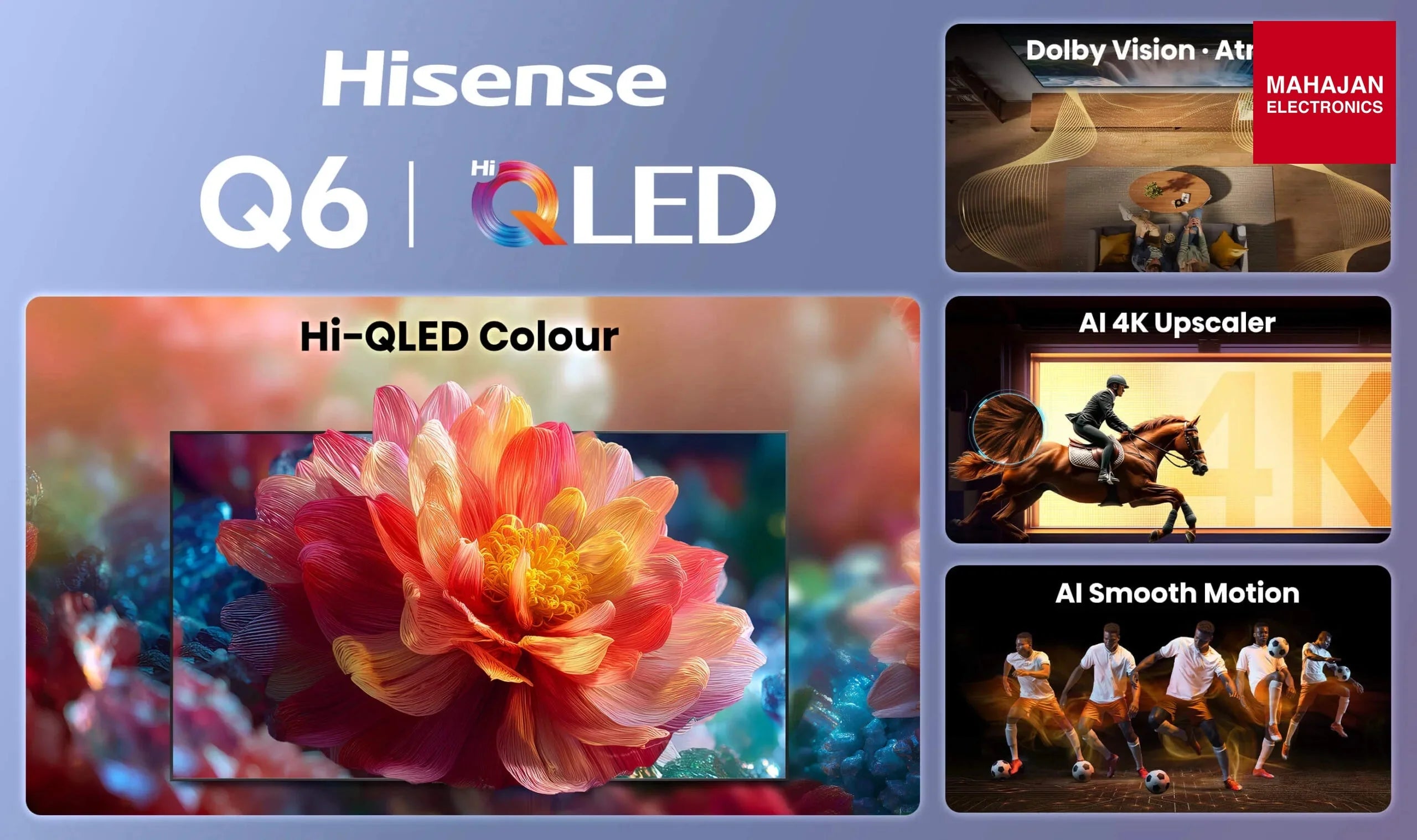 Hisense 75Q6S 75 Inch 4K Ultra HD Hi QLED Smart TV 2026 Hisense