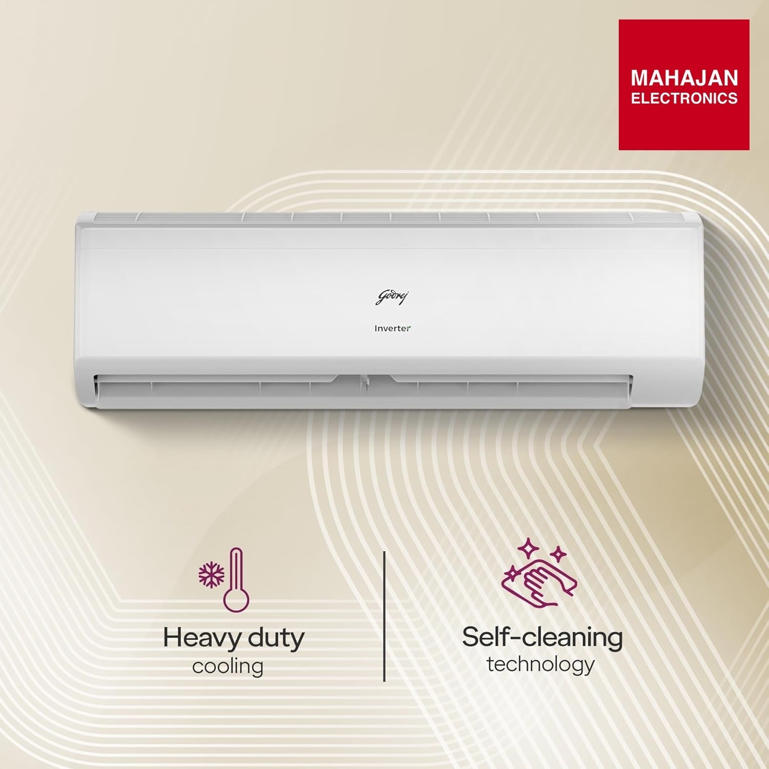 Godrej HIC 24J3TS WA 2 Ton 3 Star AC | New star rated | Inverter Split AC | 5-Year Comprehensive Warranty | AI Powered | 5-in-1 Convertible | I-Sense Technology | Self-clean (AC 2T EC HIC 24J3TS WA, White) Godrej