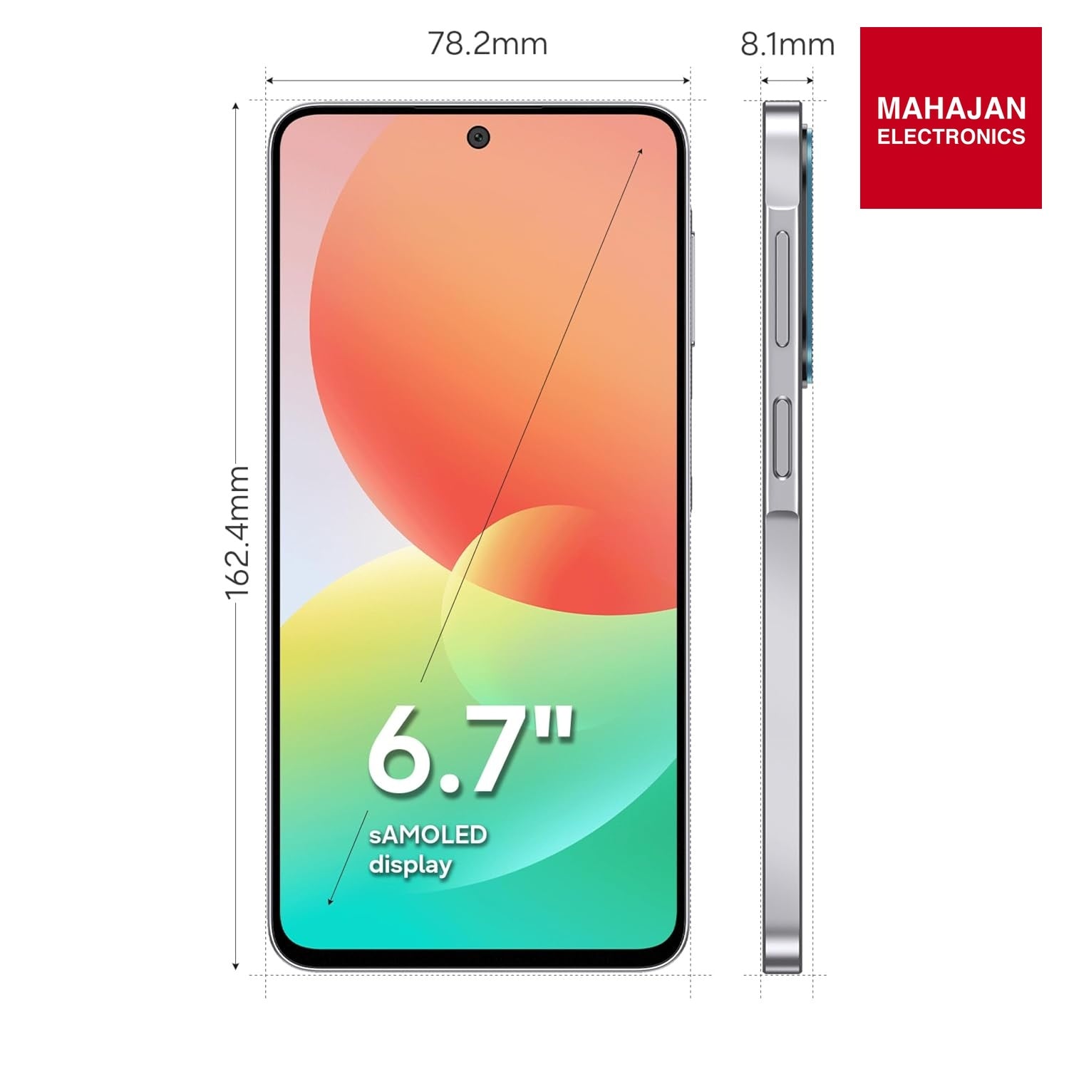 Samsung Galaxy M47 5G (Blaze Blue, 8GB RAM, 128GB Storage)| Powerful Snapdragon Processor| Fast LPDDR5x RAM,UFS 3.1 Storage| Gorilla Glass Victus+| IP64| Super AMOLED Display| 50MP OIS|AI| Gemini Live Samsung