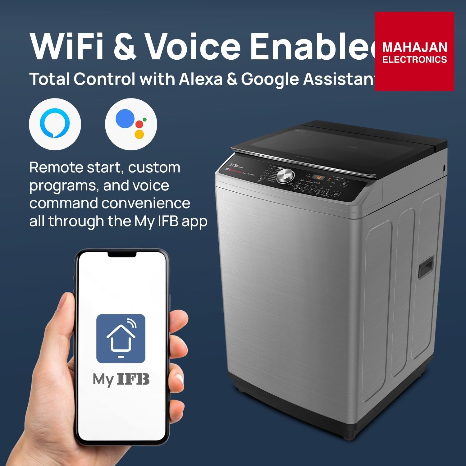 IFB TL100IN3SWID 10 Kg 5 Star AI Powered Fully Automatic Top Load Washing Machine with Inbuilt Heater & Wi-Fi – Inox IFB