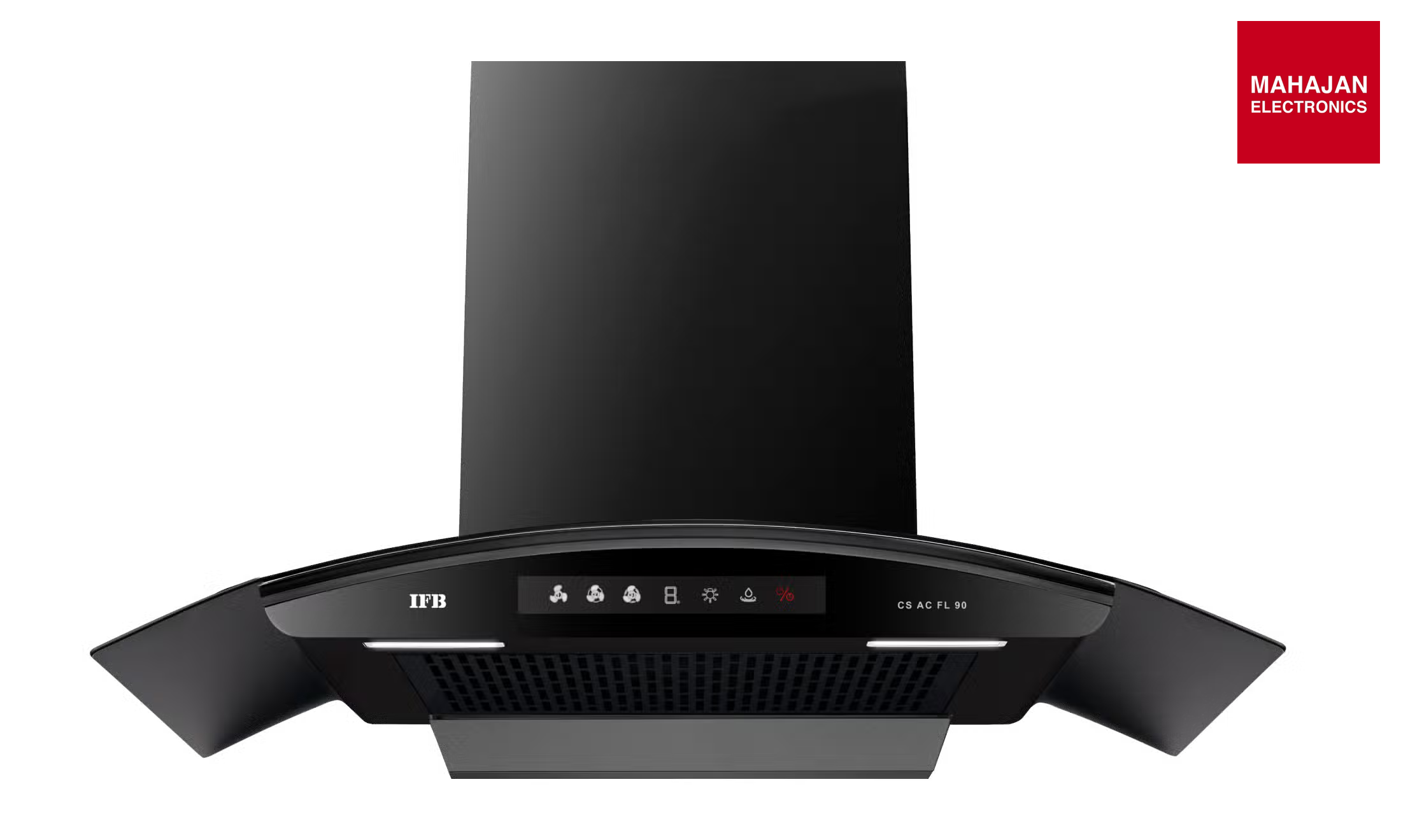 IFB CS AC FL PLUS 90, 90 cm Wall-Mounted Filterless Auto-Clean Kitchen Chimney with Hand Sensor & 3-Speed Motor IFB