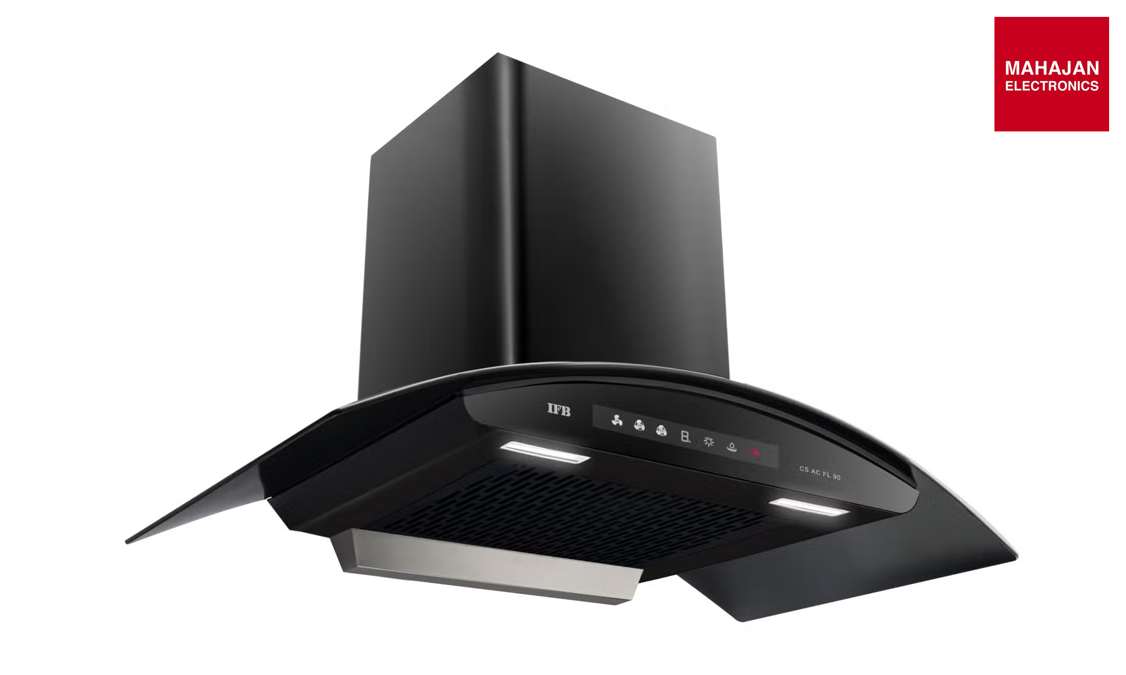 IFB CS AC FL PLUS 90, 90 cm Wall-Mounted Filterless Auto-Clean Kitchen Chimney with Hand Sensor & 3-Speed Motor IFB