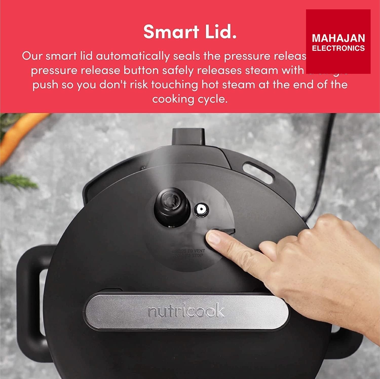 Nutricook SP204K Stainless Steel Smart Pot 2 (6 QT | 6 Litre), 1000W, 9 In 1 Instant Programmable Electric – Mahajan Electronics Online.