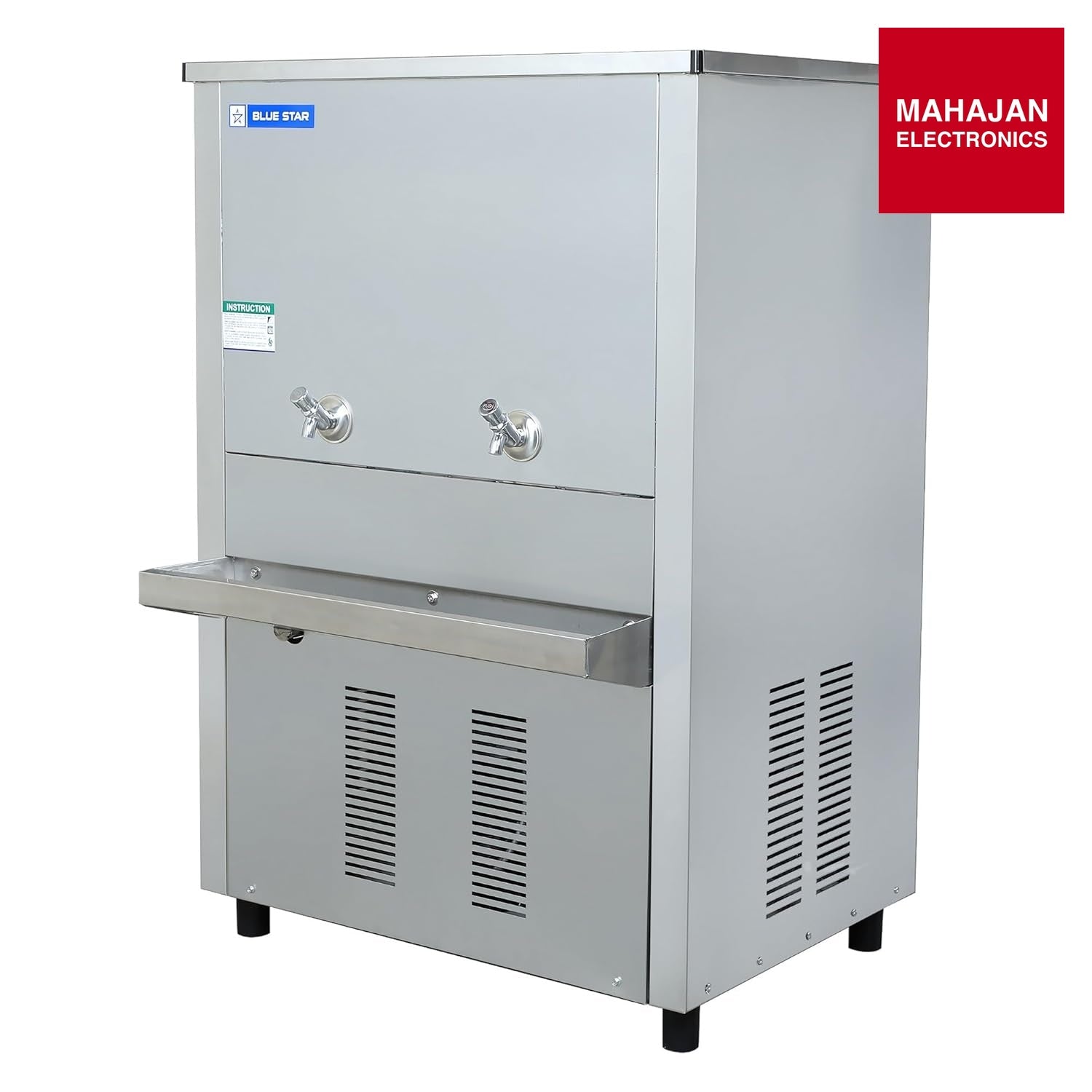 Blue Star SWC-H150150SS 150 Litre Storage Water Cooler | 150 LPH Cooling, Stainless Steel Body, Eco-Friendly – Mahajan Electronics Online.